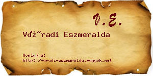 Váradi Eszmeralda névjegykártya